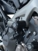 Aero padací chrániče (uchycení u motoru)- Yamaha MT-09 a XSR900, černé